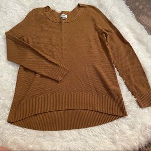 Camel Color Fitted Sweater